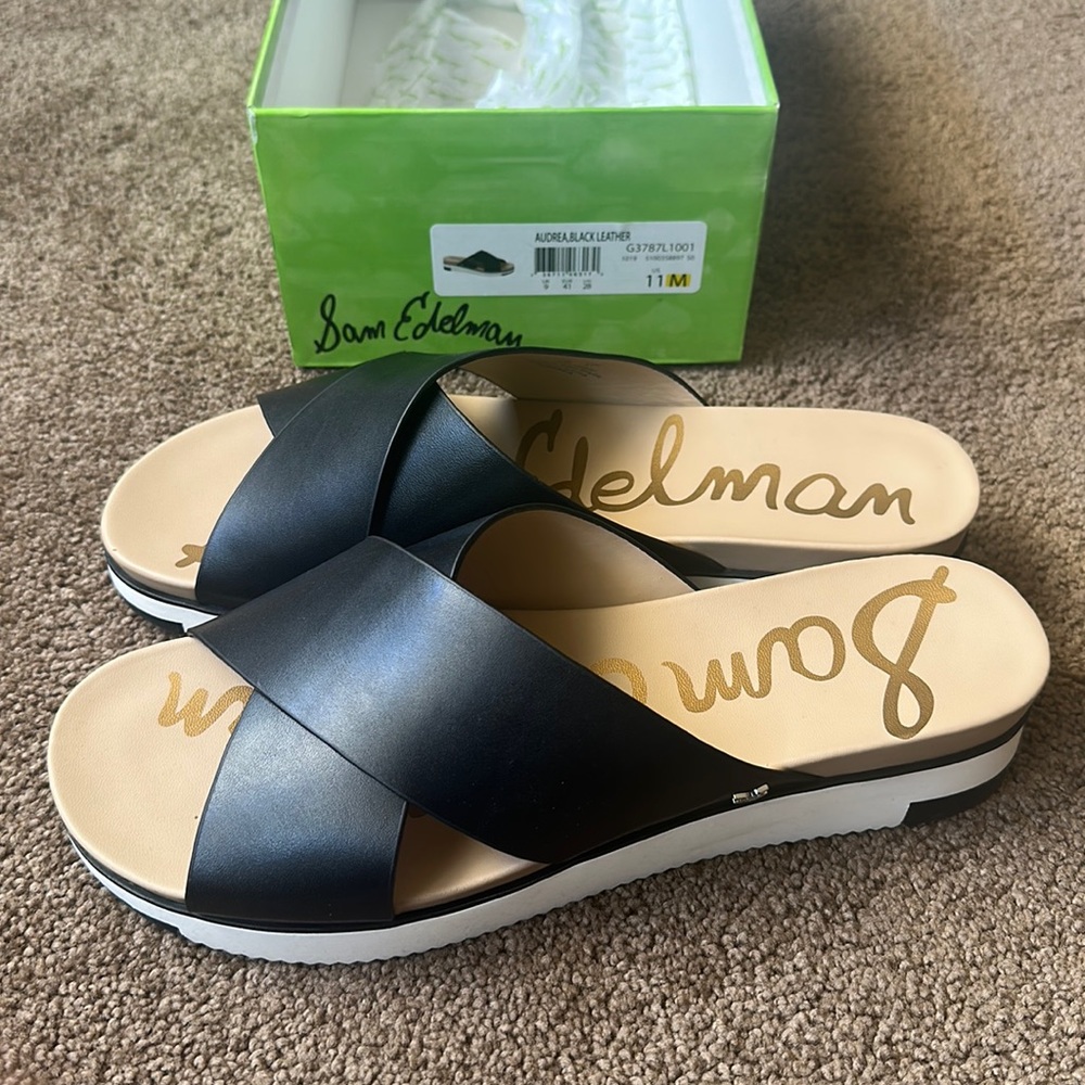 Audre black Sam Edelman slides